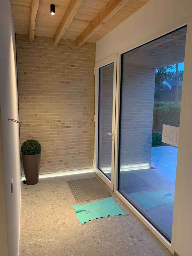 Veranda met LED-verlichting